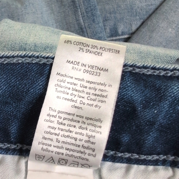 PacSun Stacked Skinny Jeans Medium Wash Distressed w Paint Splatter Men's 32x34 - Picture 13 of 14